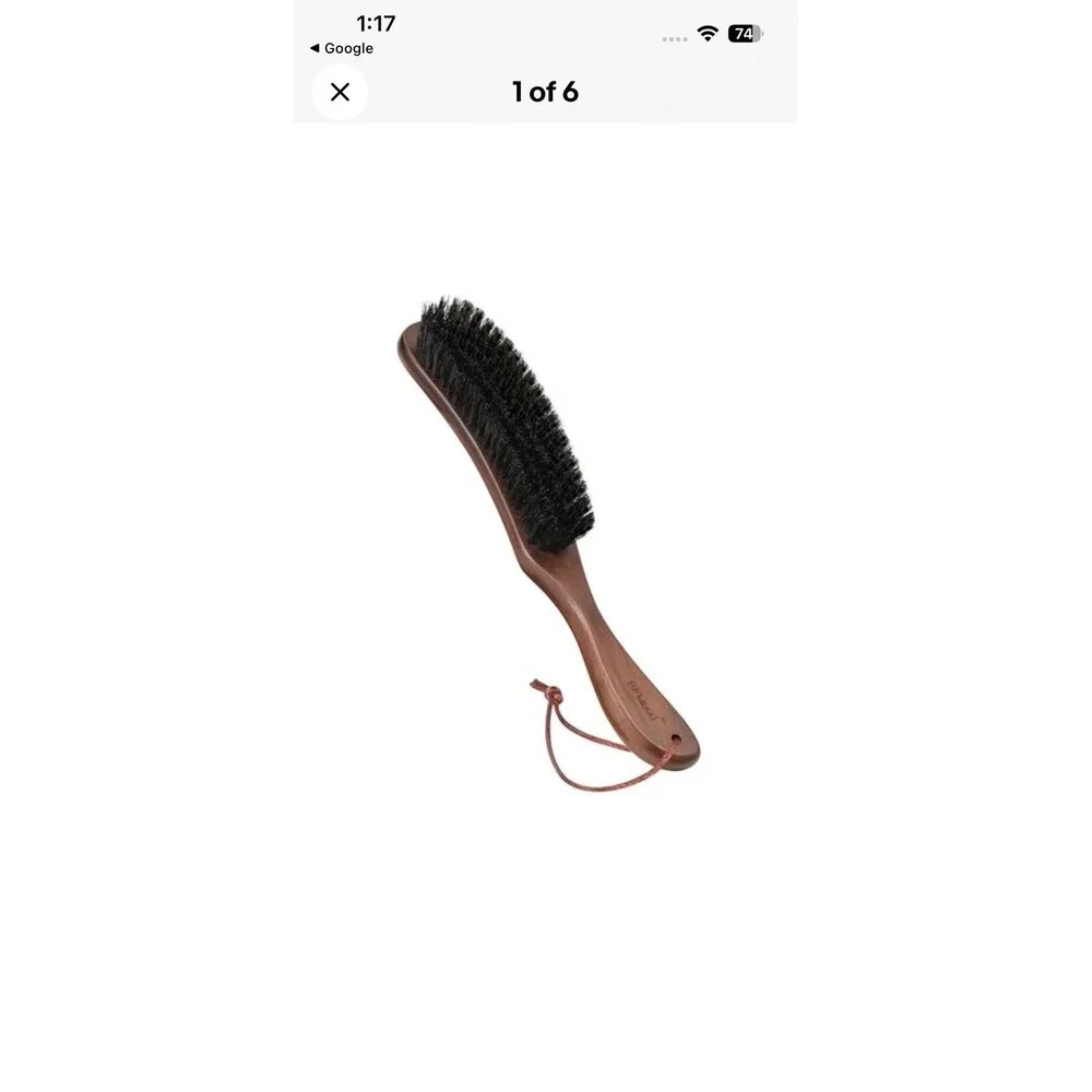 Clothes Brush Boar Bristle Lint Brush for‎ Suits, Cashmere, Wool, Velvet, Suede